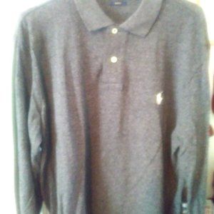 Never Worn: Polo RALPH LAUREN Long Sleeve, Slim Fit, Black & White Flecks...